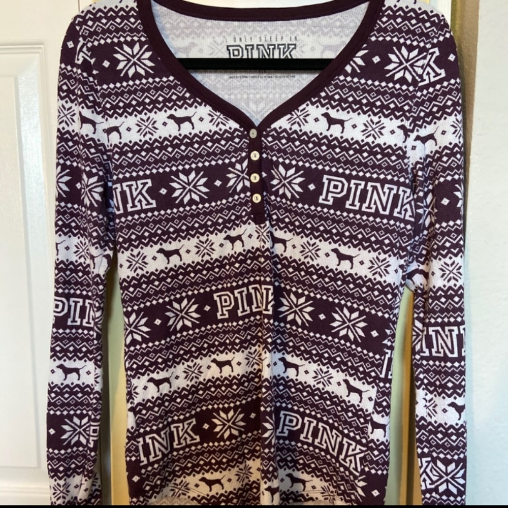 Victoria's Secret Pink Thermal Shirt size L